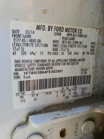 2015 FORD F350 SUPER 1FT8W3B64FEA03581