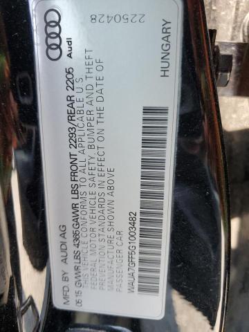 2016 AUDI A3 PREMIUM WAUA7GFF5G1003482