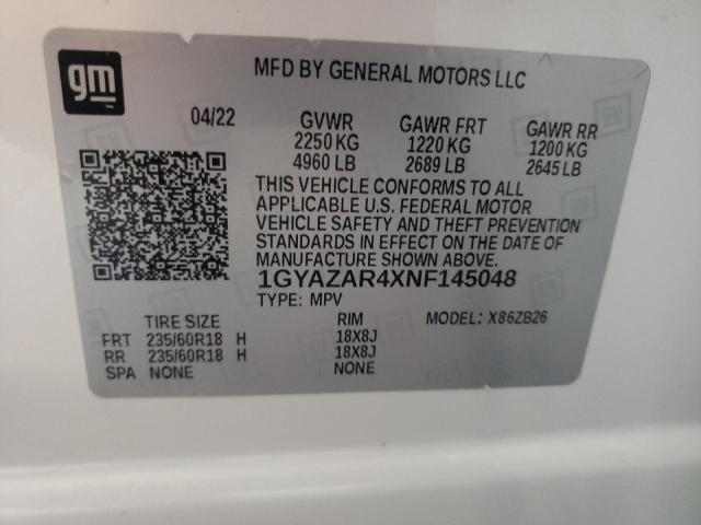 2022 CADILLAC XT4 LUXURY 1GYAZAR4XNF145048