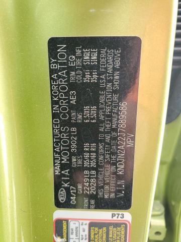 2018 KIA SOUL KNDJN2A22J7889586