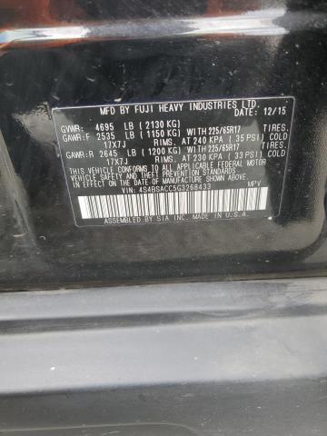 2016 SUBARU OUTBACK 2.5I PREMIUM 4S4BSACC5G3268433