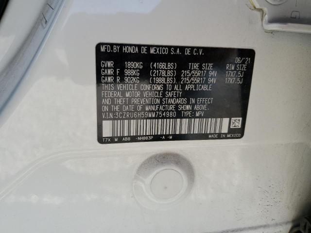 2021 HONDA HR-V EX 3CZRU6H59MM754980