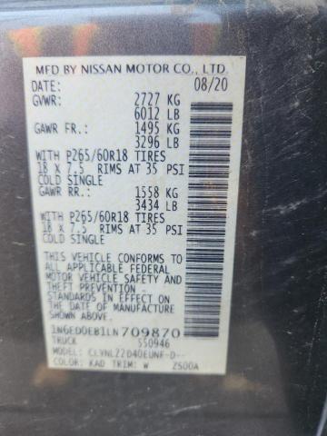 2020 NISSAN FRONTIER S - 1N6ED0EB1LN709870