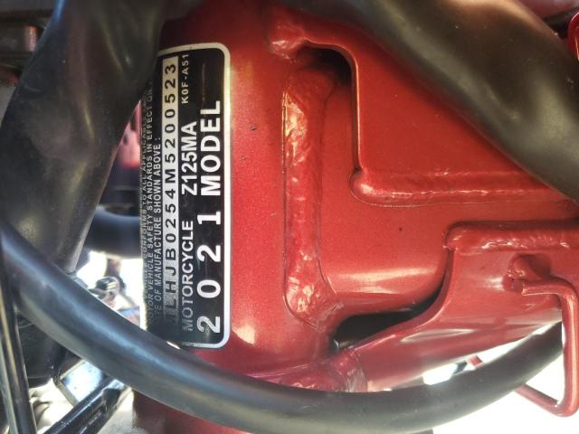 2021 HONDA Z125 MA MLHJB0254M5200523