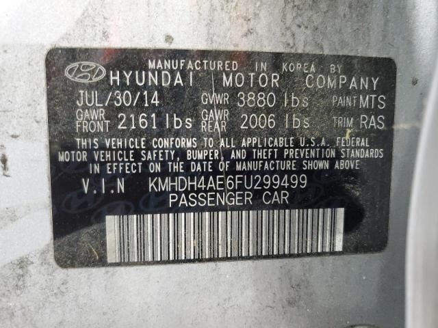 2015 HYUNDAI ELANTRA SE - KMHDH4AE6FU299499