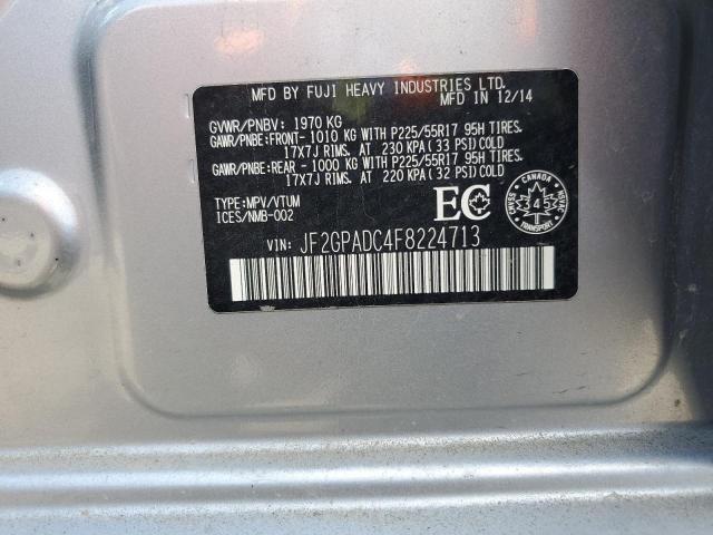 2015 SUBARU XV CROSSTR - JF2GPADC4F8224713