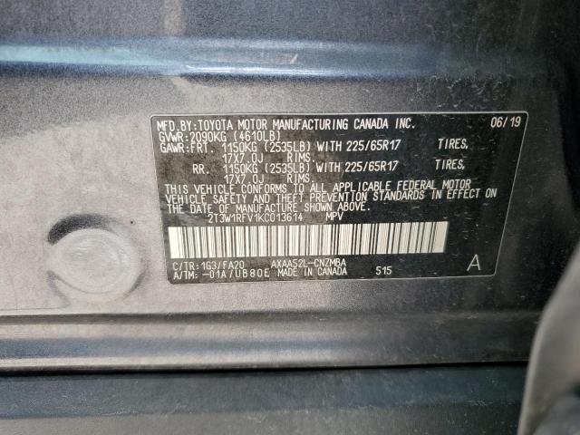 2019 TOYOTA RAV4 XLE - 2T3W1RFV1KC013614