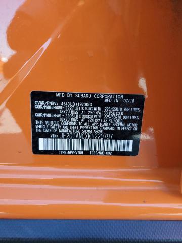 2019 SUBARU CROSSTREK - JF2GTANCXKH220797