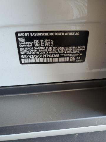 2023 BMW I4 EDRIVE WBY43AW01PFP64368