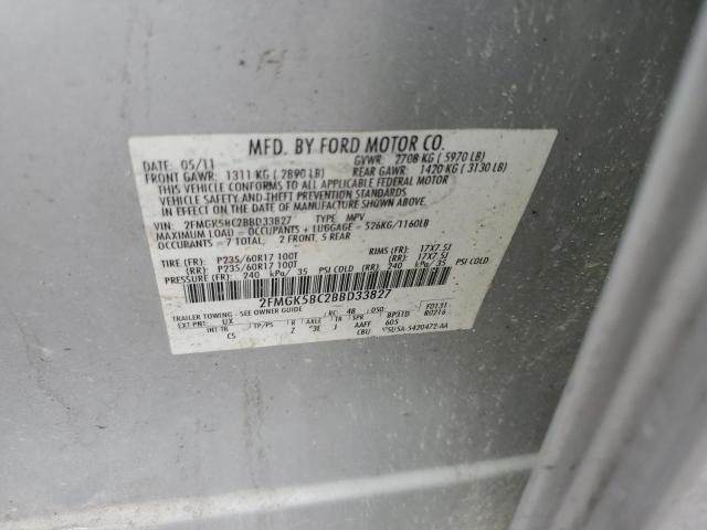 2011 FORD FLEX - 2FMGK5BC2BBD33827