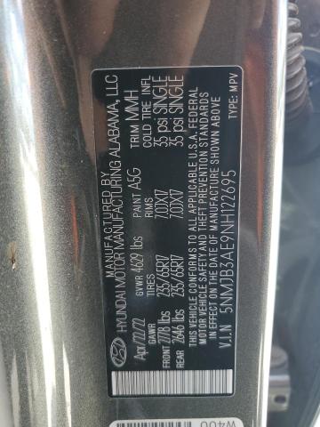 2022 HYUNDAI TUCSON SEL - 5NMJB3AE9NH122695