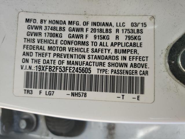 2015 HONDA CIVIC LX - 19XFB2F53FE245605