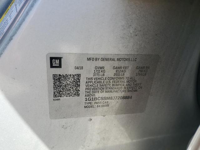 2018 CHEVROLET CRUZE LS 1G1BC5SM8J7208884