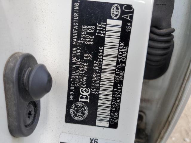 2015 TOYOTA COROLLA L - 2T1BURHE7FC230540