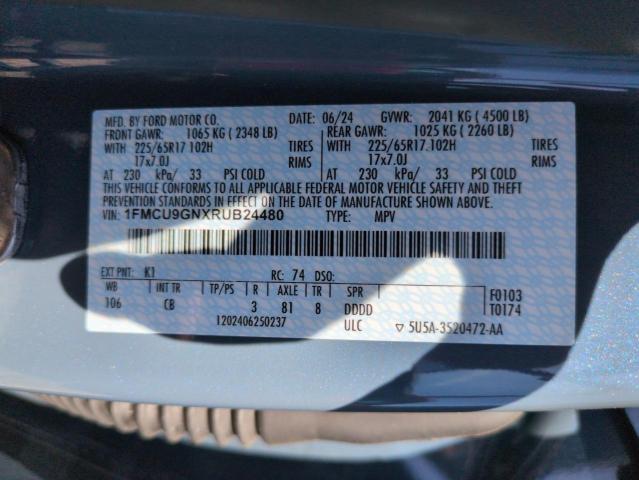 2024 FORD ESCAPE ACT 1FMCU9GNXRUB24480