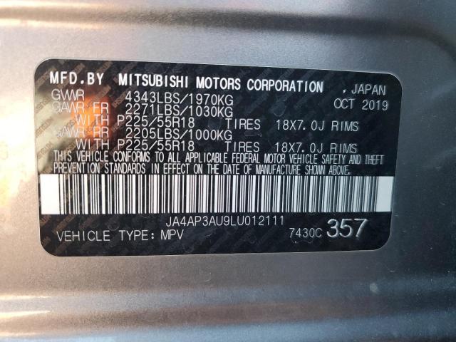2020 MITSUBISHI OUTLANDER SPORT ES JA4AP3AU9LU012111