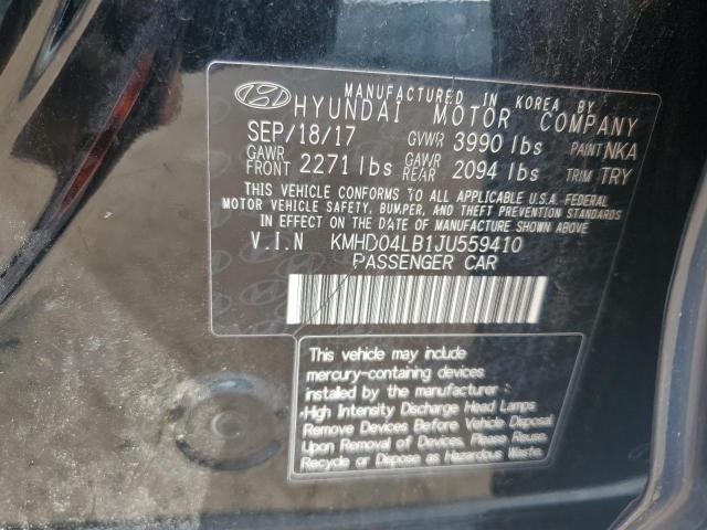 2018 HYUNDAI ELANTRA SP KMHD04LB1JU559410