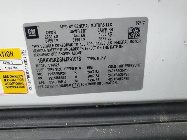 2017 GMC ACADIA LIMITED SLT-2 1GKKVSKD3HJ291013