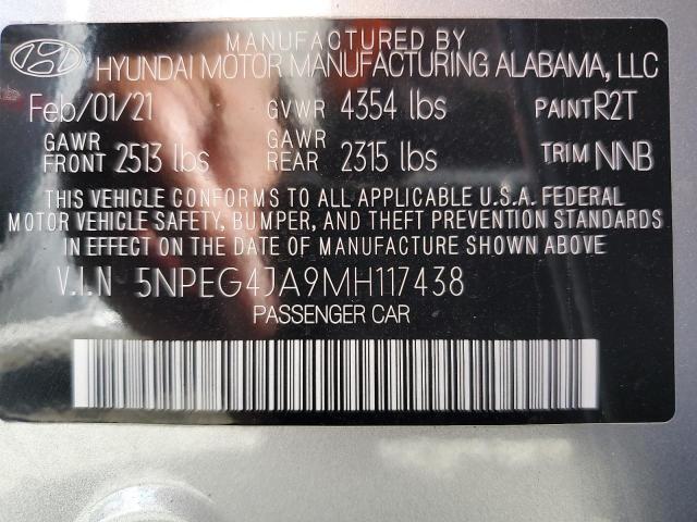 2021 HYUNDAI SONATA SE 5NPEG4JA9MH117438