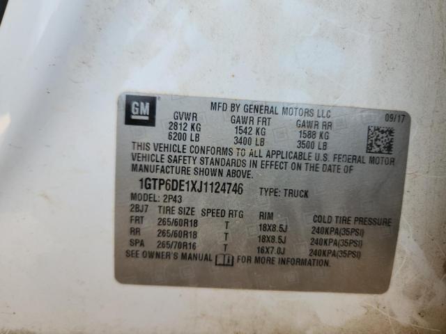 2018 GMC CANYON SLT 1GTP6DE1XJ1124746