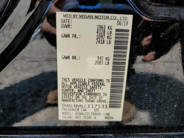 2020 NISSAN ALTIMA S - 1N4BL4BVXLC117531