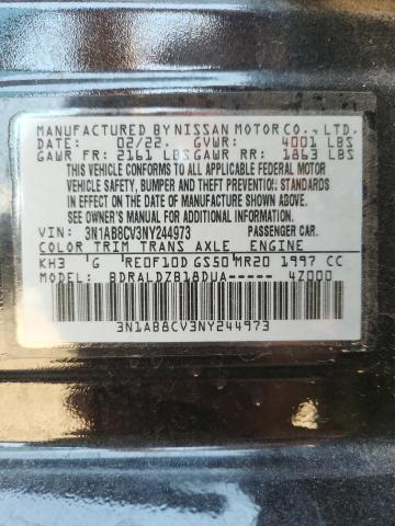 2022 NISSAN SENTRA SV 3N1AB8CV3NY244973