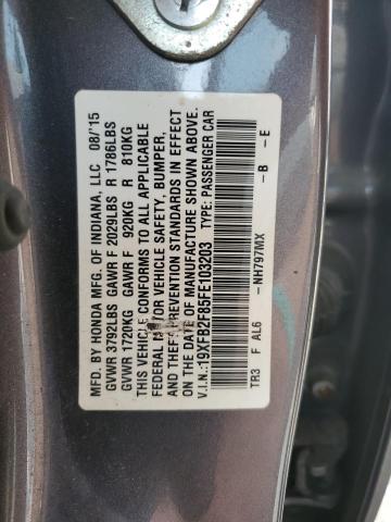 2015 HONDA CIVIC EX 19XFB2F85FE103203
