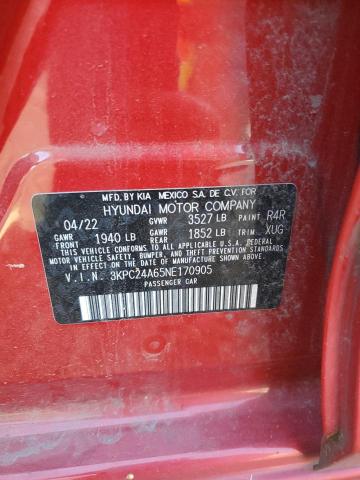 2022 HYUNDAI ACCENT SE 3KPC24A65NE170905