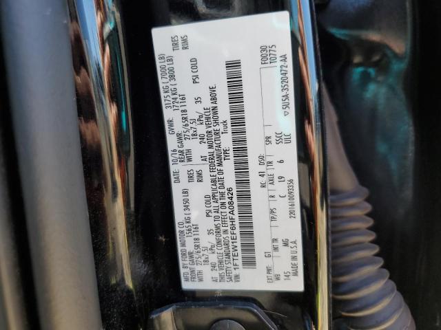 2017 FORD F150 SUPER - 1FTEW1EF6HFA08426