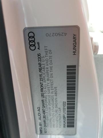 2018 AUDI A3 PREMIUM WAUAUGFF1J1031022