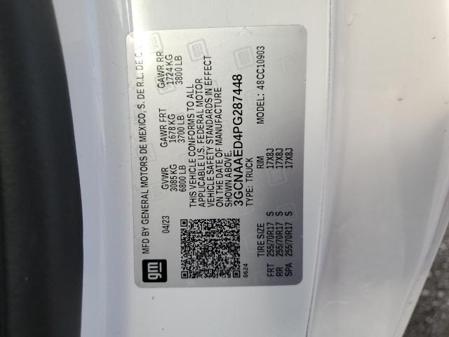 2023 CHEVROLET SILVERADO - 3GCNAAED4PG287448