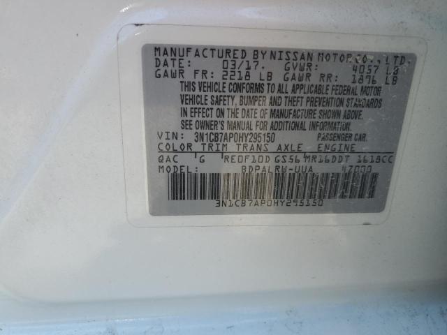 2017 NISSAN SENTRA SR TURBO 3N1CB7AP0HY295150