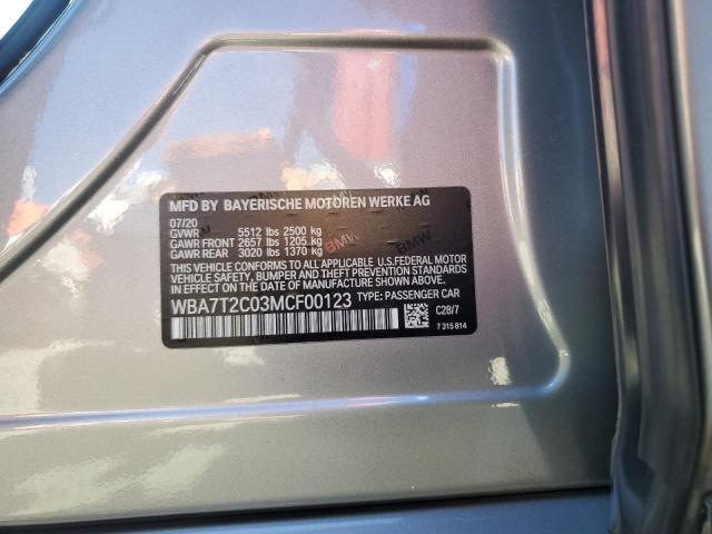 2021 BMW 740 I WBA7T2C03MCF00123