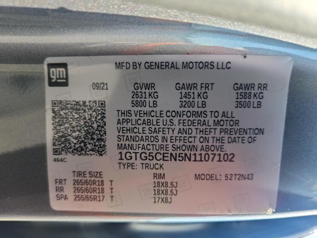 2022 GMC CANYON ELEVATION 1GTG5CEN5N1107102