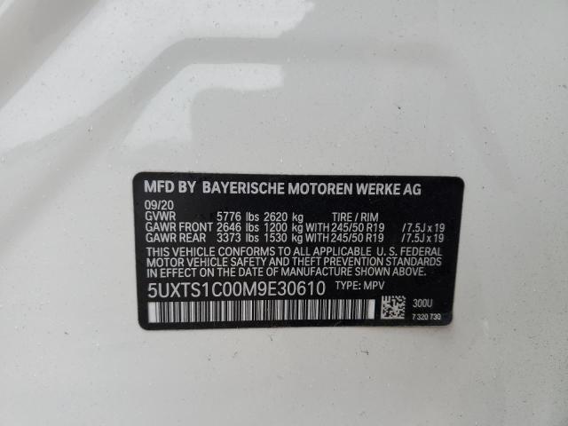 2021 BMW X3 XDRIVE30E 5UXTS1C00M9E30610