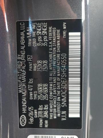 2025 HYUNDAI TUCSON SEL 5NMJC3DE7SH540550