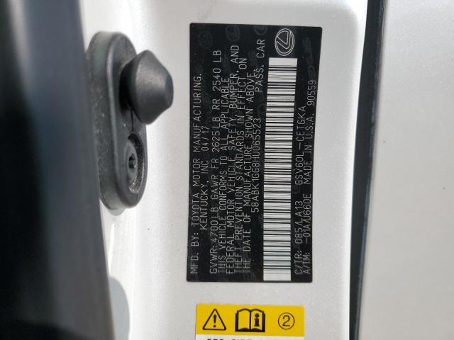 2017 LEXUS ES 350 58ABK1GG8HU065523