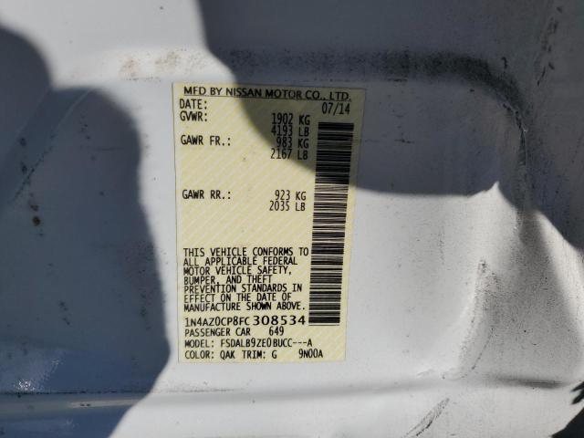 2015 NISSAN LEAF S 1N4AZ0CP8FC308534