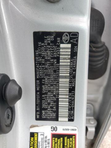 2016 TOYOTA COROLLA L - 2T1BURHE5GC593128