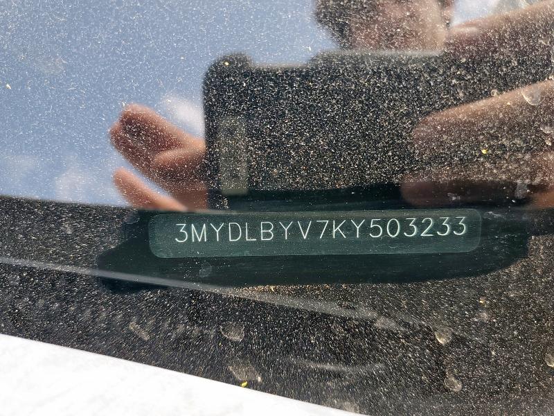 2019 TOYOTA YARIS L 3MYDLBYV7KY503233