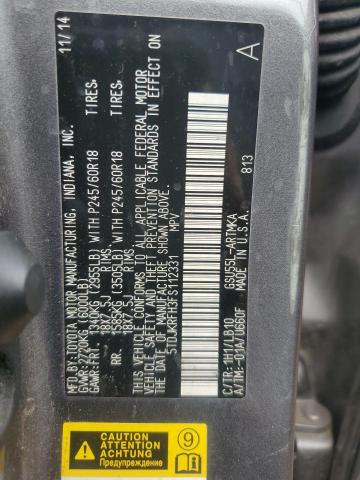 2015 TOYOTA HIGHLANDER - 5TDJKRFH3FS112331