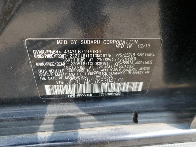 2019 SUBARU CROSSTREK LIMITED JF2GTAMC7K8304173