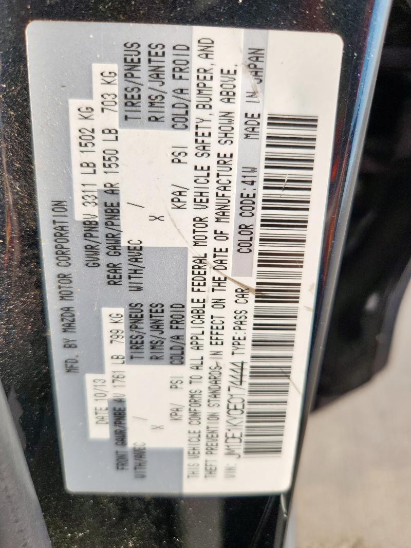 2014 MAZDA MAZDA2 SPO - JM1DE1KY0E0174444