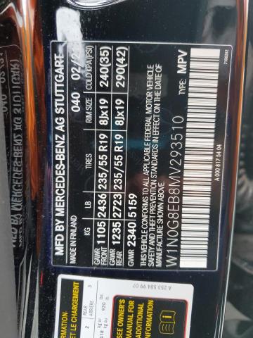 2021 MERCEDES-BENZ GLC 300 4M W1N0G8EB8MV293510