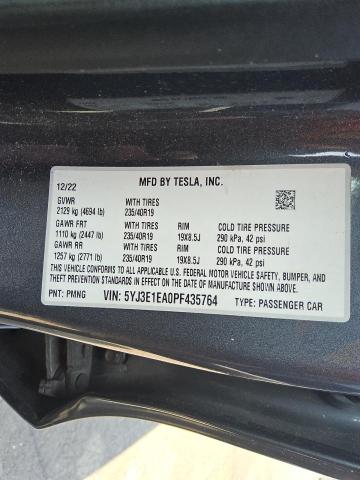 2023 TESLA MODEL 3 5YJ3E1EA0PF435764