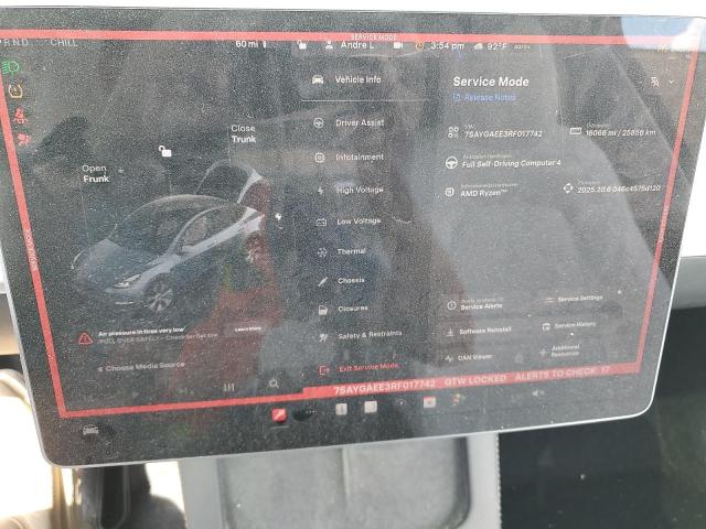 2024 TESLA MODEL Y 7SAYGAEE3RF017742