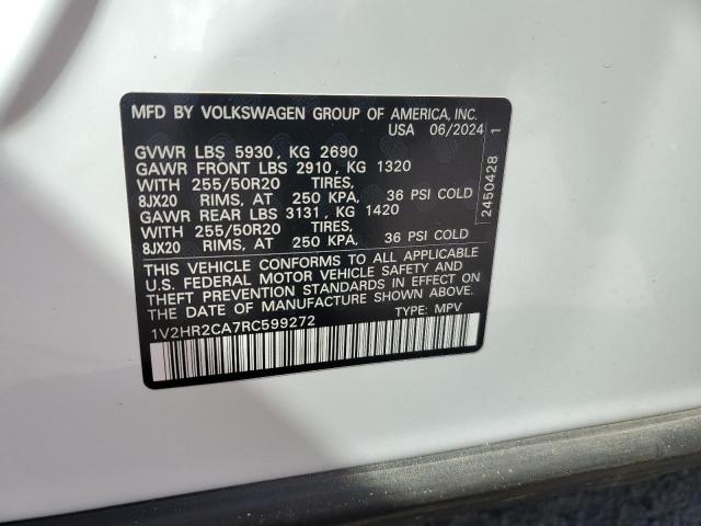 2024 VOLKSWAGEN ATLAS SE 1V2HR2CA7RC599272