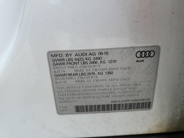 2017 AUDI Q5 PREMIUM WA1L2AFP1HA049029