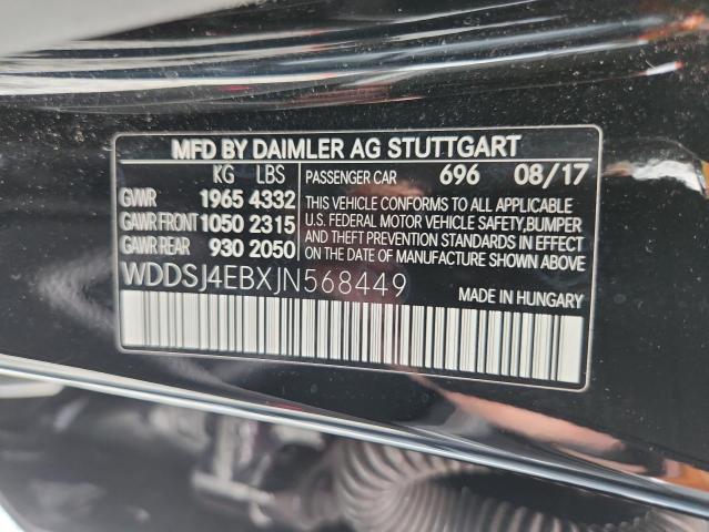 2018 MERCEDES-BENZ CLA 250 - WDDSJ4EBXJN568449