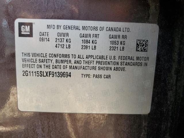 2015 CHEVROLET IMPALA LT 2G1115SLXF9139694